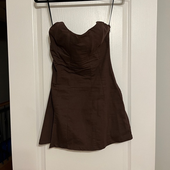 White fox strapless dress - Picture 1 of 3